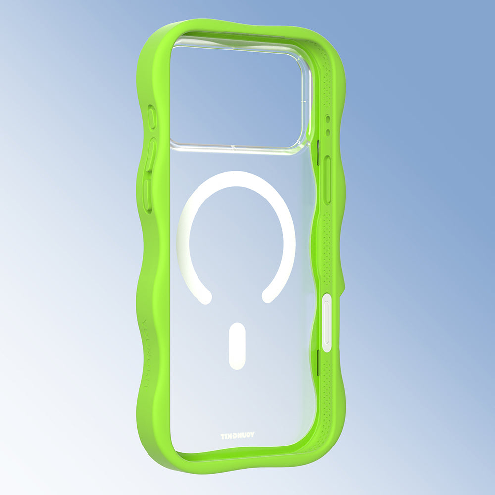 iPhone 17 Pro Max Kılıf M-safe Şarj Özellikli Youngkit Wave Matte Serisi Kapak