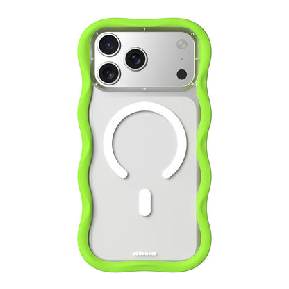 iPhone 17 Pro Max Kılıf M-safe Şarj Özellikli Youngkit Wave Matte Serisi Kapak