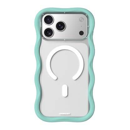 iPhone 17 Pro Max Kılıf M-safe Şarj Özellikli Youngkit Wave Matte Serisi Kapak