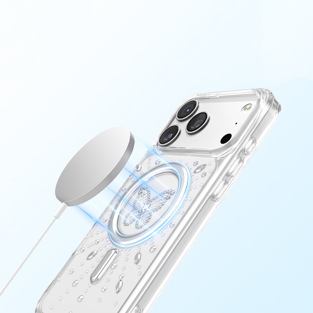 Apple iPhone 17 Pro Max Kılıf M-Safe Şarj Özellikli Zore Paris Mova Sert PC Kapak