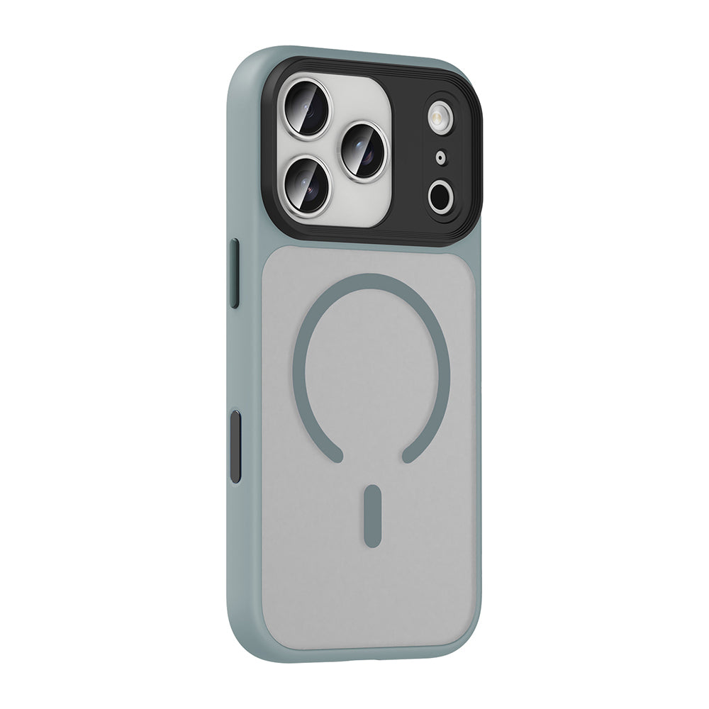 Apple iPhone 17 Pro Max Kılıf Mat Arka Yüzey Wireless Şarj Özellikli Zore Flet M-safe Kapak
