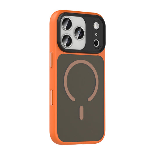 Apple iPhone 17 Pro Max Kılıf Mat Arka Yüzey Wireless Şarj Özellikli Zore Flet M-safe Kapak