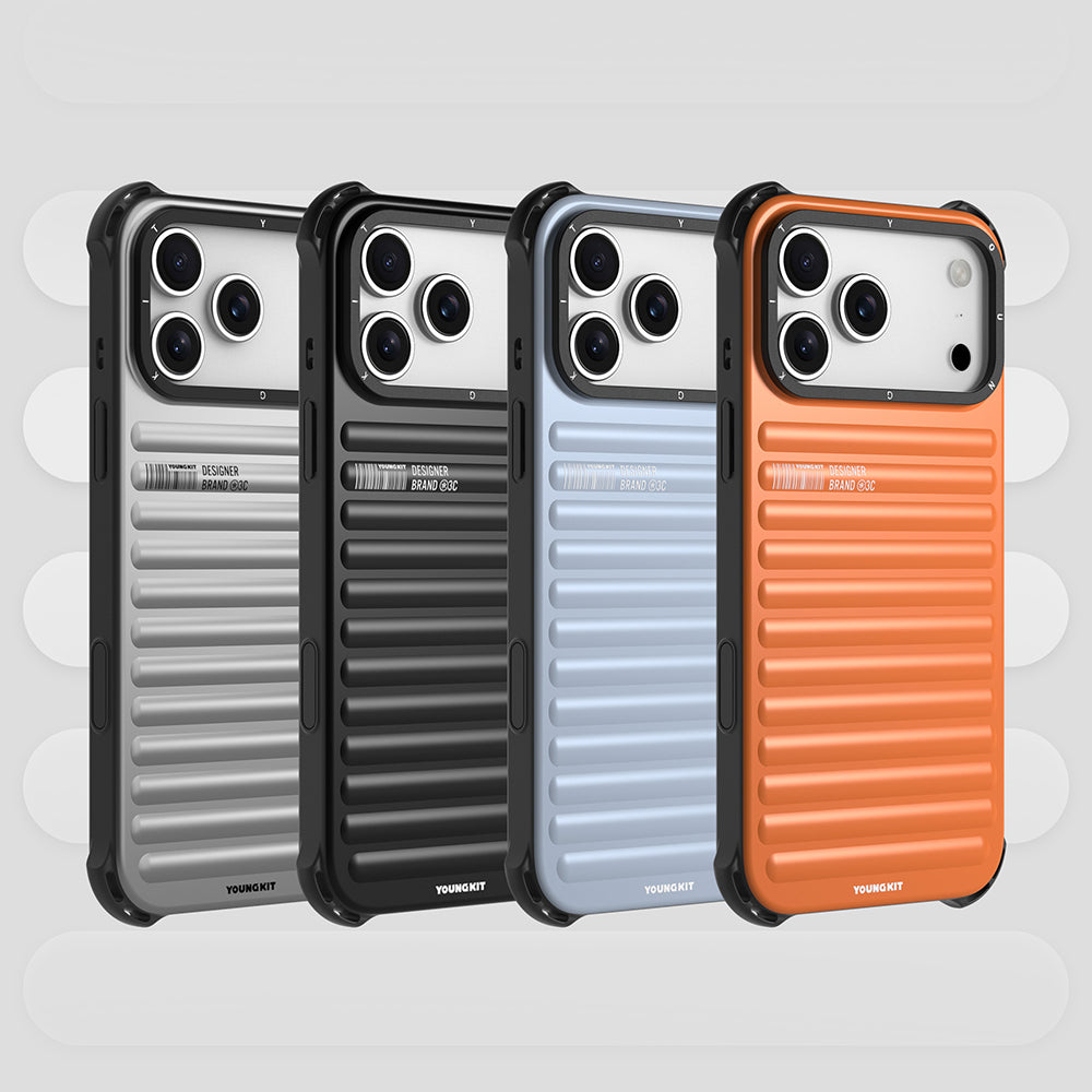 iPhone 17 Pro Max Kılıf Mat Renkli Tasarım Youngkit True Color Serisi Kapak