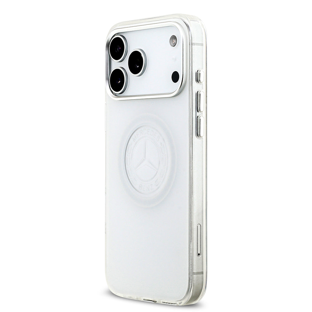 iPhone 17 Pro Max Kılıf Mercedes Benz Orjinal Lisanslı M-safe Şarj Özellikli Buzlu PC Nostaljik Yıldız Dizayn Kapak