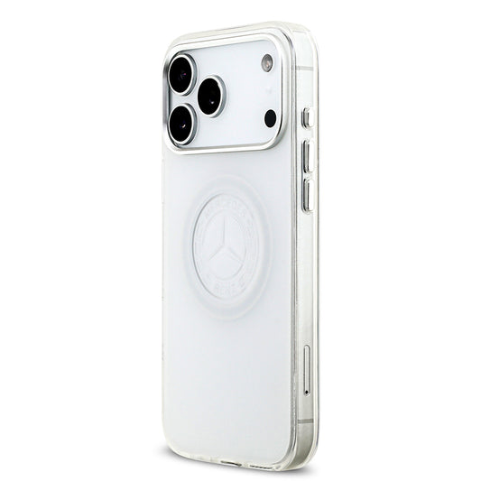 iPhone 17 Pro Max Kılıf Mercedes Benz Orjinal Lisanslı M-safe Şarj Özellikli Buzlu PC Nostaljik Yıldız Dizayn Kapak