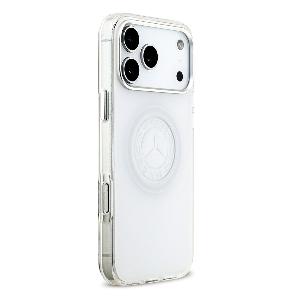 iPhone 17 Pro Max Kılıf Mercedes Benz Orjinal Lisanslı M-safe Şarj Özellikli Buzlu PC Nostaljik Yıldız Dizayn Kapak
