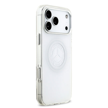 iPhone 17 Pro Max Kılıf Mercedes Benz Orjinal Lisanslı M-safe Şarj Özellikli Buzlu PC Nostaljik Yıldız Dizayn Kapak