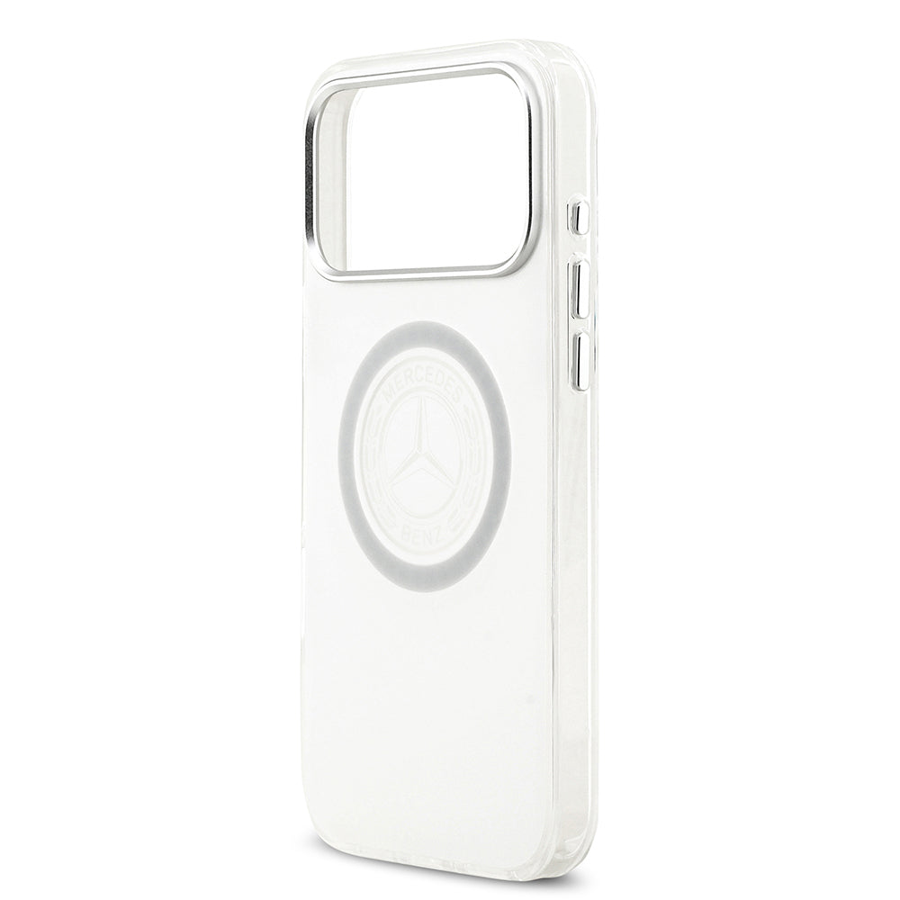 iPhone 17 Pro Max Kılıf Mercedes Benz Orjinal Lisanslı M-safe Şarj Özellikli Buzlu PC Nostaljik Yıldız Dizayn Kapak