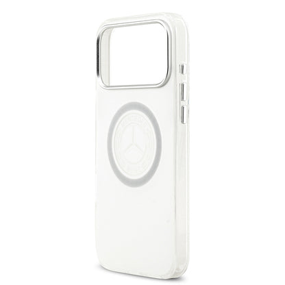 iPhone 17 Pro Max Kılıf Mercedes Benz Orjinal Lisanslı M-safe Şarj Özellikli Buzlu PC Nostaljik Yıldız Dizayn Kapak