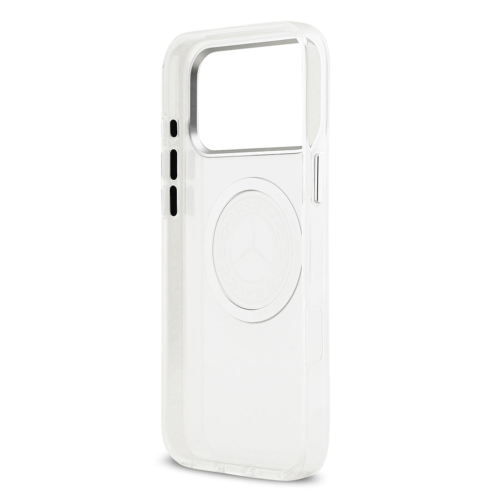 iPhone 17 Pro Max Kılıf Mercedes Benz Orjinal Lisanslı M-safe Şarj Özellikli Buzlu PC Nostaljik Yıldız Dizayn Kapak