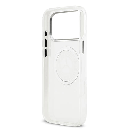 iPhone 17 Pro Max Kılıf Mercedes Benz Orjinal Lisanslı M-safe Şarj Özellikli Buzlu PC Nostaljik Yıldız Dizayn Kapak