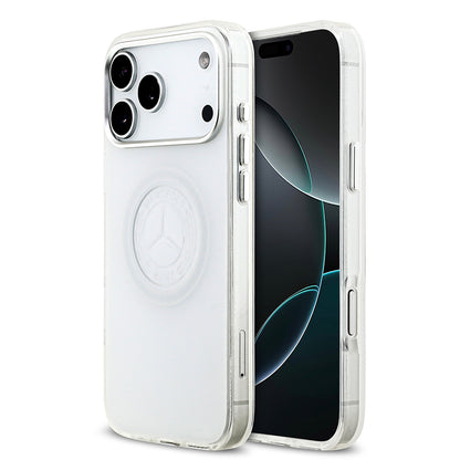 iPhone 17 Pro Max Kılıf Mercedes Benz Orjinal Lisanslı M-safe Şarj Özellikli Buzlu PC Nostaljik Yıldız Dizayn Kapak