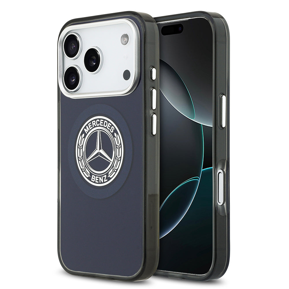 iPhone 17 Pro Max Kılıf Mercedes Benz Orjinal Lisanslı M-safe Şarj Özellikli Çift Katmanlı PC Nostaljik Yıldız Dizayn Kapak