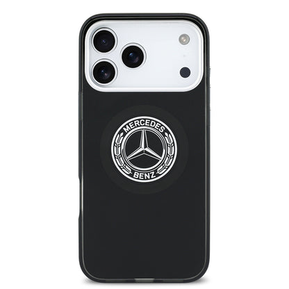 iPhone 17 Pro Max Kılıf Mercedes Benz Orjinal Lisanslı M-safe Şarj Özellikli Çift Katmanlı PC Nostaljik Yıldız Dizayn Kapak