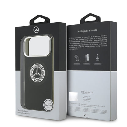 iPhone 17 Pro Max Kılıf Mercedes Benz Orjinal Lisanslı M-safe Şarj Özellikli Çift Katmanlı PC Nostaljik Yıldız Dizayn Kapak