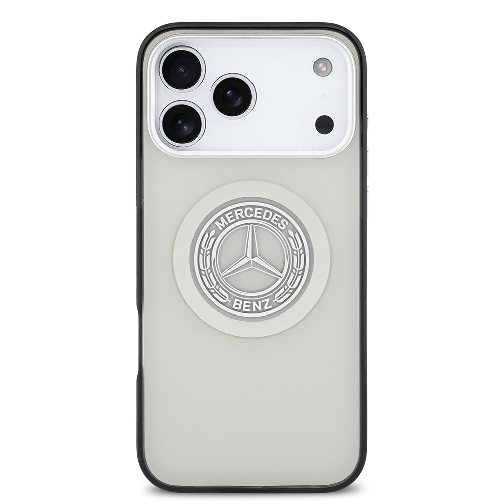 iPhone 17 Pro Max Kılıf Mercedes Benz Orjinal Lisanslı M-safe Şarj Özellikli Çift Katmanlı PC Nostaljik Yıldız Dizayn Kapak