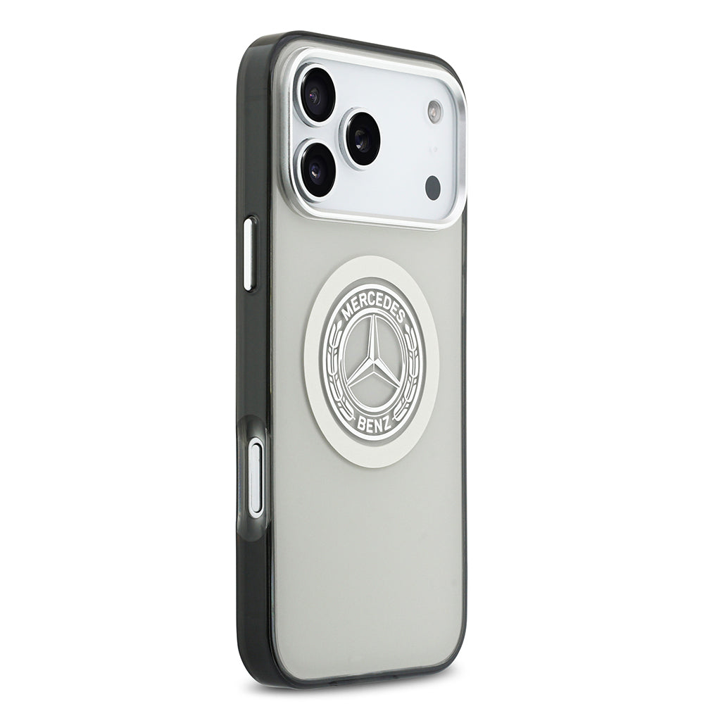 iPhone 17 Pro Max Kılıf Mercedes Benz Orjinal Lisanslı M-safe Şarj Özellikli Çift Katmanlı PC Nostaljik Yıldız Dizayn Kapak