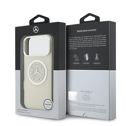 iPhone 17 Pro Max Kılıf Mercedes Benz Orjinal Lisanslı M-safe Şarj Özellikli Çift Katmanlı PC Nostaljik Yıldız Dizayn Kapak