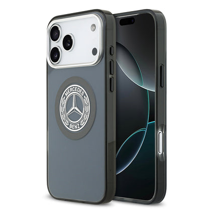 iPhone 17 Pro Max Kılıf Mercedes Benz Orjinal Lisanslı M-safe Şarj Özellikli Çift Katmanlı PC Nostaljik Yıldız Dizayn Kapak