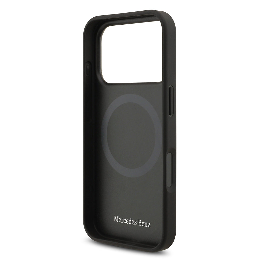 iPhone 17 Pro Max Kılıf Mercedes Benz Orjinal Lisanslı M-safe Şarj Özellikli Hakiki Deri Nostaljik Yıldız Dizayn Kapak