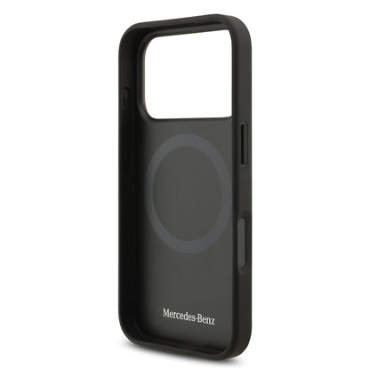 iPhone 17 Pro Max Kılıf Mercedes Benz Orjinal Lisanslı M-safe Şarj Özellikli Hakiki Deri Nostaljik Yıldız Dizayn Kapak