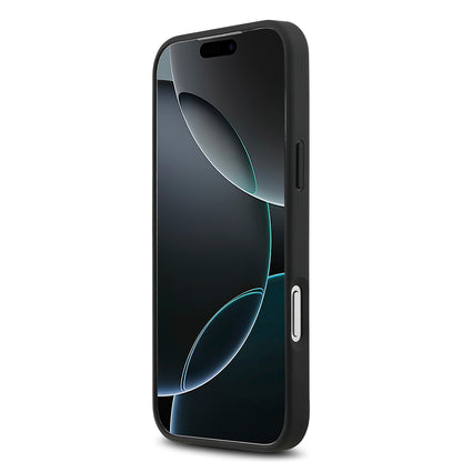 iPhone 17 Pro Max Kılıf Mercedes Benz Orjinal Lisanslı M-safe Şarj Özellikli Şeritli Yıldız Desenli Metal Logolu Deri Kapak