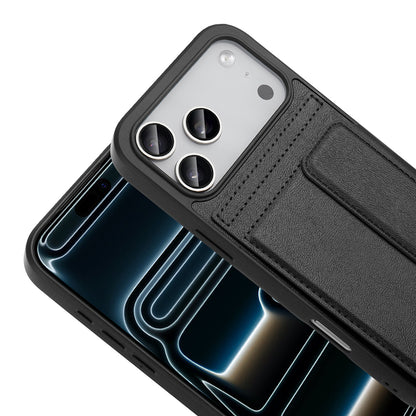 Apple iPhone 17 Pro Max Kılıf PU Deri Kartlıklı Zore Sevilla Kapak