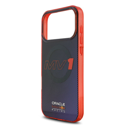 iPhone 17 Pro Max Kılıf Redbull Orjinal Lisanslı M-safe Şarj Özellikli Çift Katmanlı Çizgi Desenli Sert PC MV Kapak