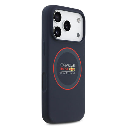 iPhone 17 Pro Max Kılıf Redbull Orjinal Lisanslı M-safe Şarj Özellikli Kırmızı Halka ve Logo Silikon Kapak