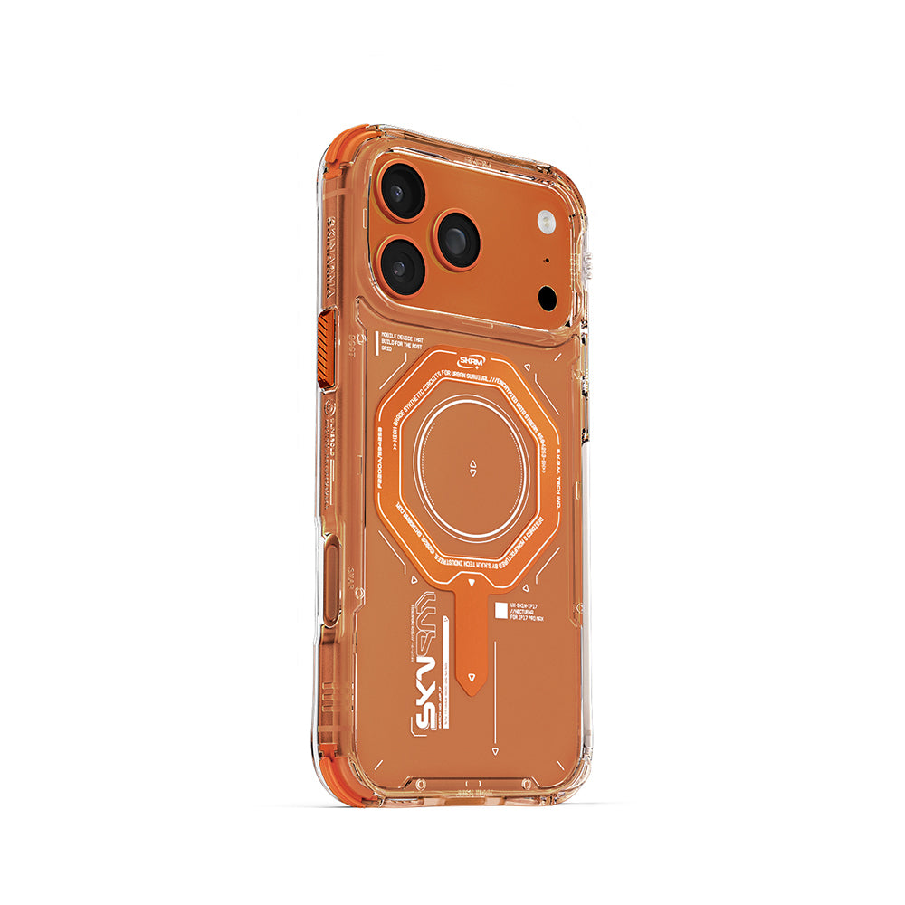 iPhone 17 Pro Max Kılıf SkinArma M-safe Şarj Özellikli Airbag Tasarımlı Magma Kapak