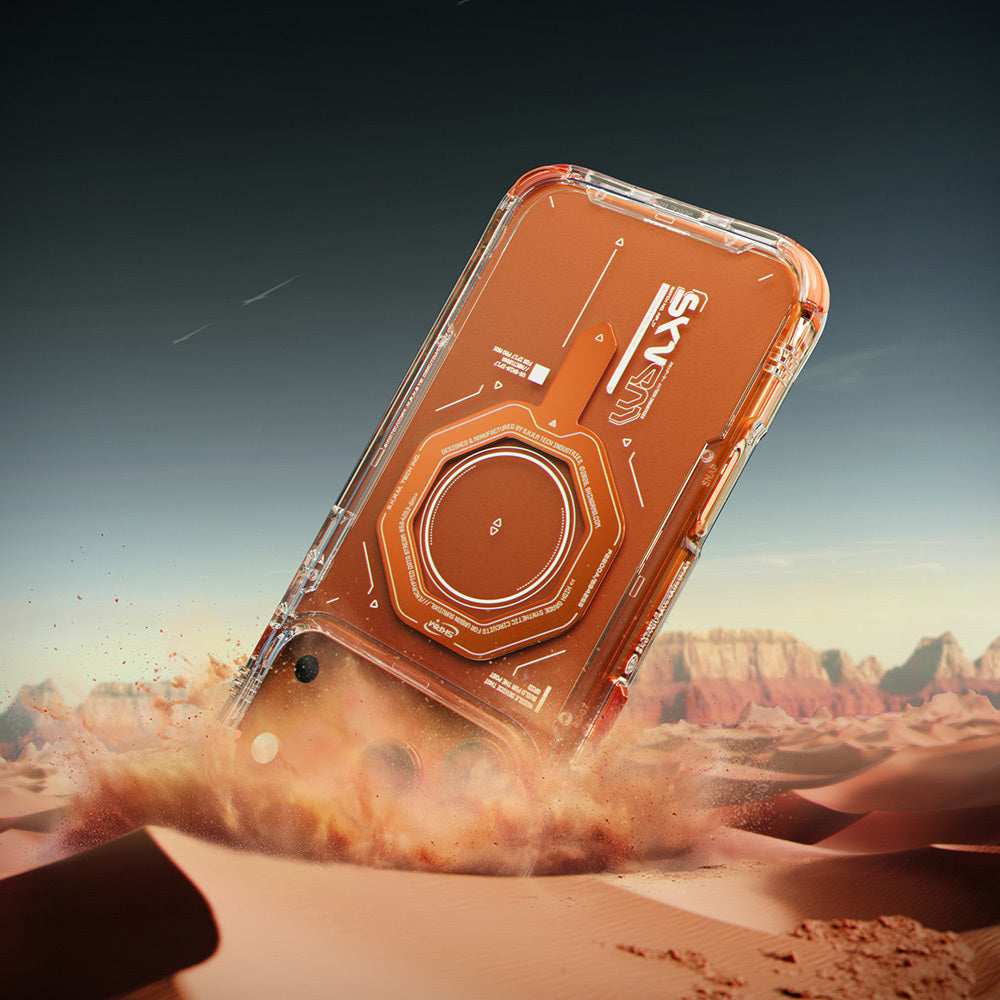 iPhone 17 Pro Max Kılıf SkinArma M-safe Şarj Özellikli Airbag Tasarımlı Magma Kapak