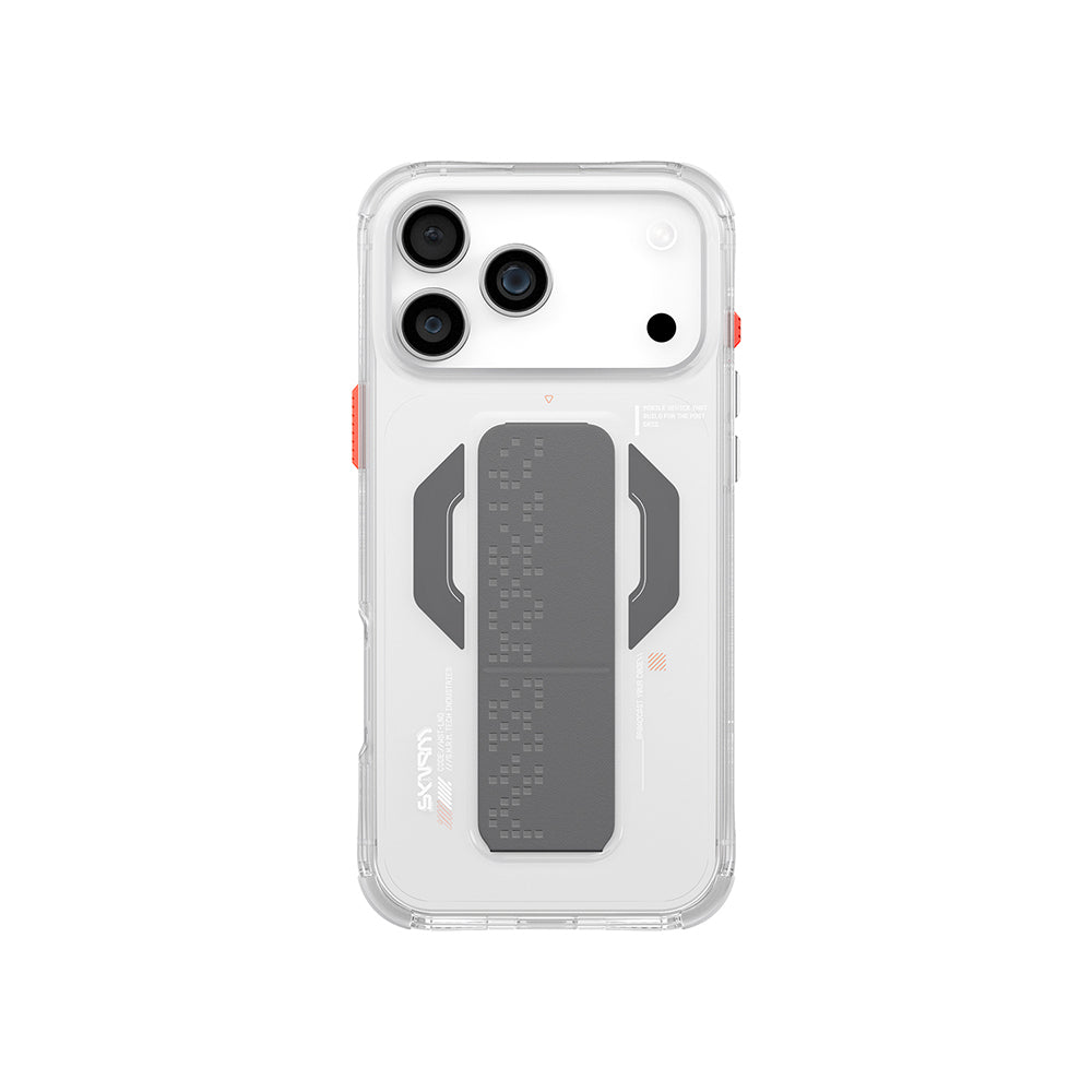 iPhone 17 Pro Max Kılıf Skinarma M-Safe Şarj Özellikli Airbag Tasarımlı Standlı Haxa Kapak