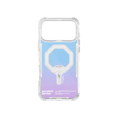 iPhone 17 Pro Max Kılıf Skinarma M-Safe Şarj Özellikli IML Baskılı Holografik MYST Kapak