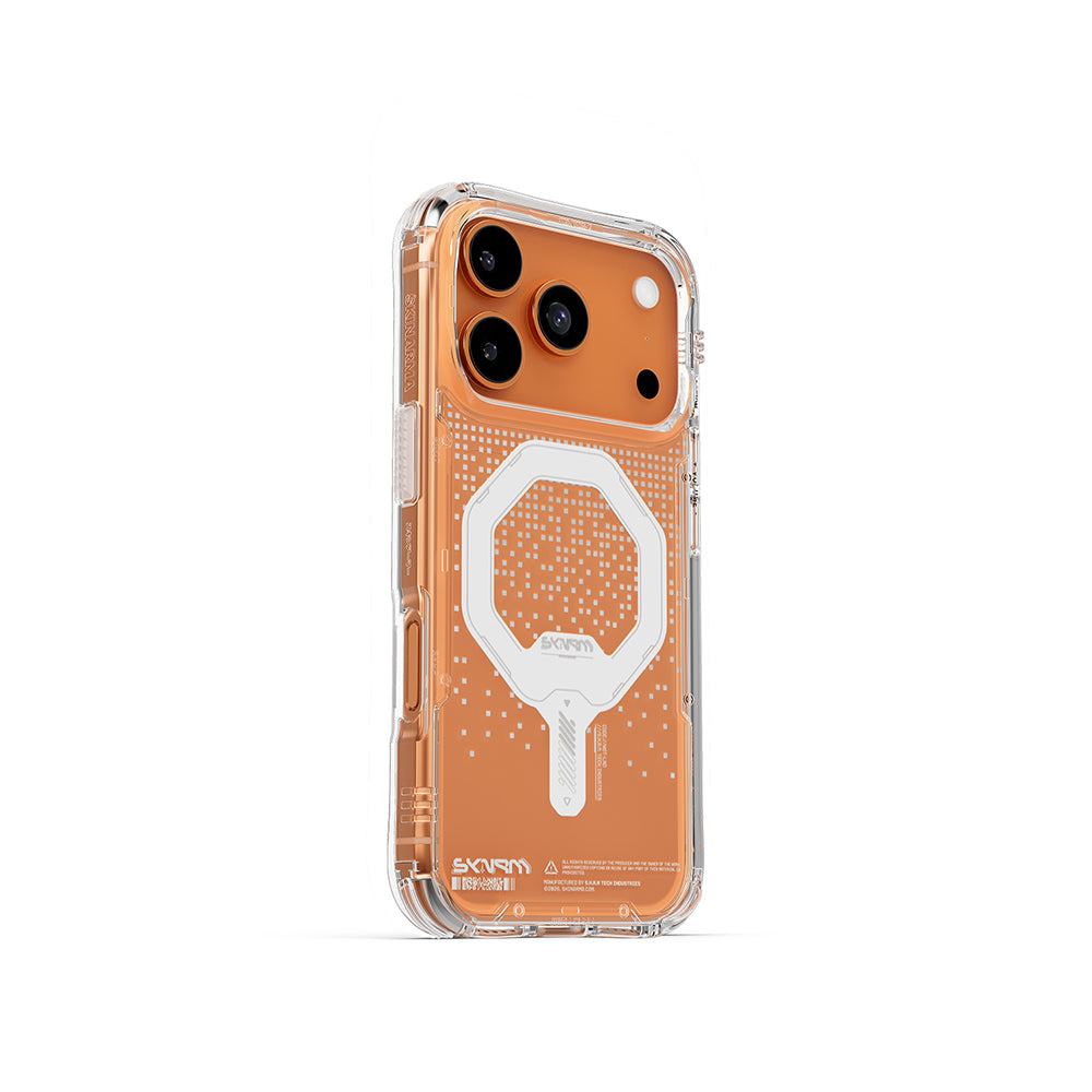 iPhone 17 Pro Max Kılıf Skinarma M-Safe Şarj Özellikli IML Baskılı Holografik MYST Kapak