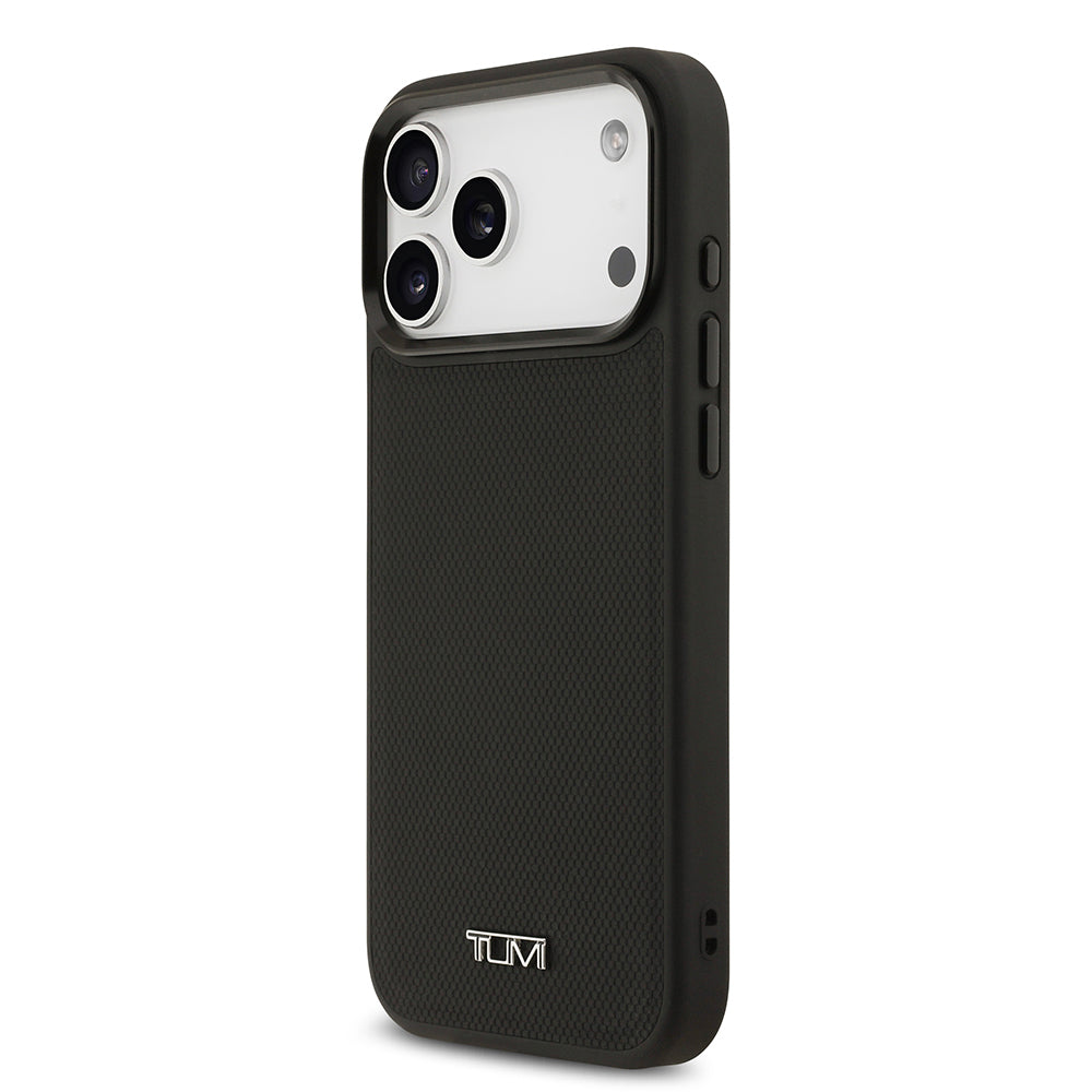 iPhone 17 Pro Max Kılıf TUMI M-safe Şarj Özellikli Deri Noktalı Dizayn Kapak