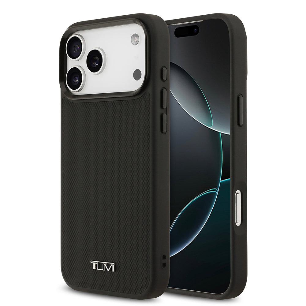 iPhone 17 Pro Max Kılıf TUMI M-safe Şarj Özellikli Deri Noktalı Dizayn Kapak