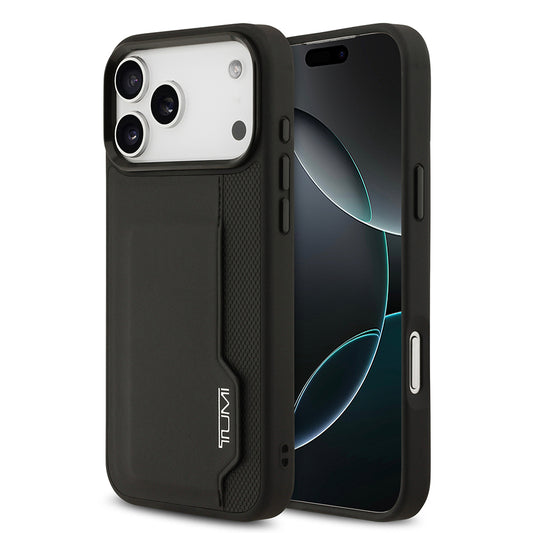 iPhone 17 Pro Max Kılıf TUMI Orjinal Lisanslı Deri Dikey Kartlıklı Kapak