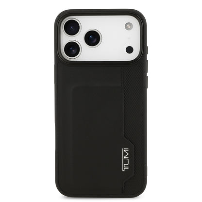 iPhone 17 Pro Max Kılıf TUMI Orjinal Lisanslı Deri Dikey Kartlıklı Kapak