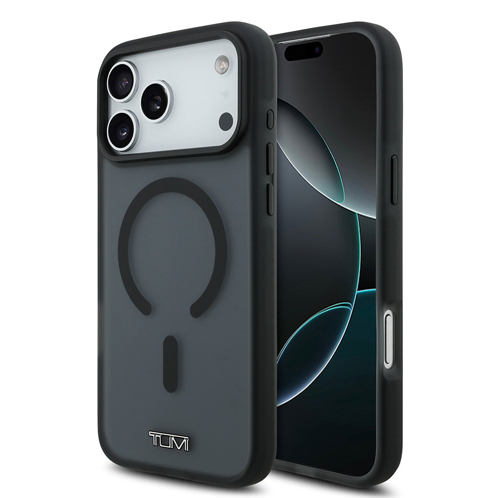 iPhone 17 Pro Max Kılıf TUMI Orjinal Lisanslı M-safe Şarj Özellikli Buzlu Transparan Kapak