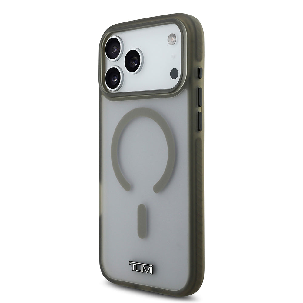 iPhone 17 Pro Max Kılıf TUMI Orjinal Lisanslı M-safe Şarj Özellikli Buzlu Transparan Kapak
