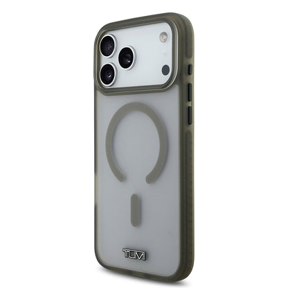 iPhone 17 Pro Max Kılıf TUMI Orjinal Lisanslı M-safe Şarj Özellikli Buzlu Transparan Kapak