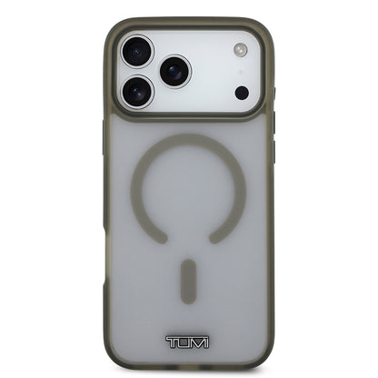 iPhone 17 Pro Max Kılıf TUMI Orjinal Lisanslı M-safe Şarj Özellikli Buzlu Transparan Kapak