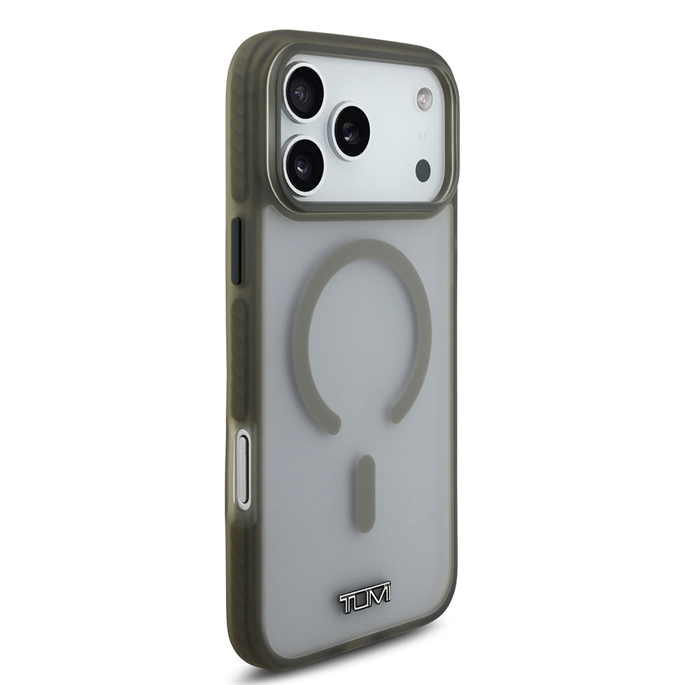 iPhone 17 Pro Max Kılıf TUMI Orjinal Lisanslı M-safe Şarj Özellikli Buzlu Transparan Kapak