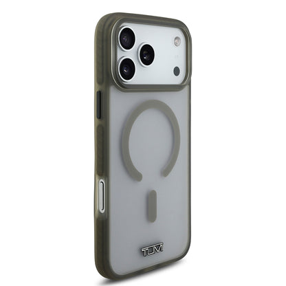 iPhone 17 Pro Max Kılıf TUMI Orjinal Lisanslı M-safe Şarj Özellikli Buzlu Transparan Kapak