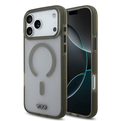 iPhone 17 Pro Max Kılıf TUMI Orjinal Lisanslı M-safe Şarj Özellikli Buzlu Transparan Kapak