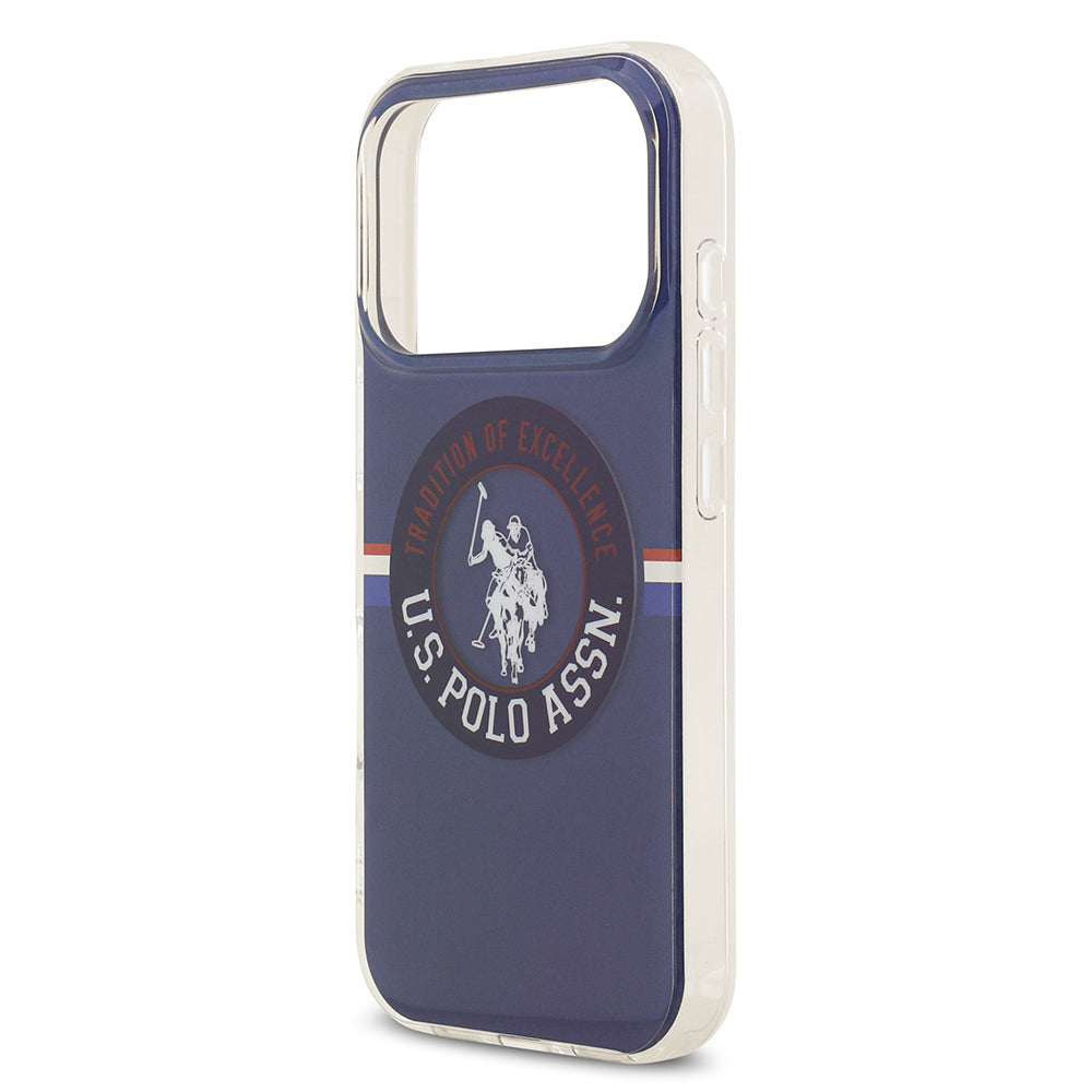 iPhone 17 Pro Max Kılıf U.S. Polo Assn. Orjinal Lisanslı M-safe Şarj Özellikli IML Stripe Logolu Kapak