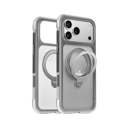 Apple iPhone 17 Pro Max Kılıf Wiwu AS-203 AeroShield Ultra Serisi M-safe Şarj Özellikli Airbag Tasarımlı Standlı Kapak