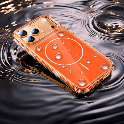 Apple iPhone 17 Pro Max Kılıf Zore M-safe Şarj Özellikli Şeffaf Kamera Kontrol Butonlu Lugano Kapak