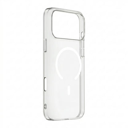 Apple iPhone 17 Pro Max M-Safe Şarj Özellikli Şeffaf Zore London Sert PC Kapak