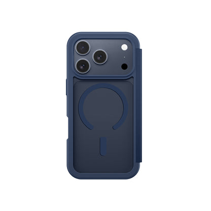 iPhone 17 Pro Max PU Kartlıklı Kapaklı Amazingthing Glamour Foilo Serisi Kılıf